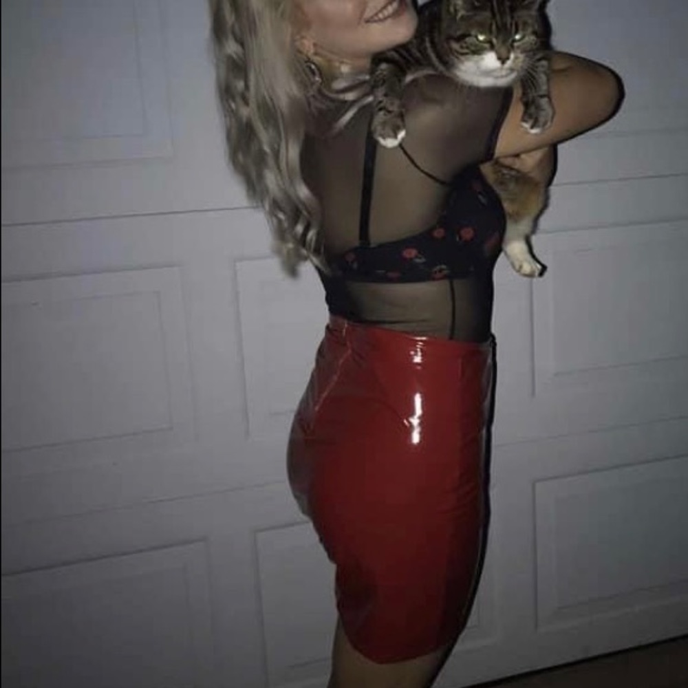 see through mesh bodysuit never worn